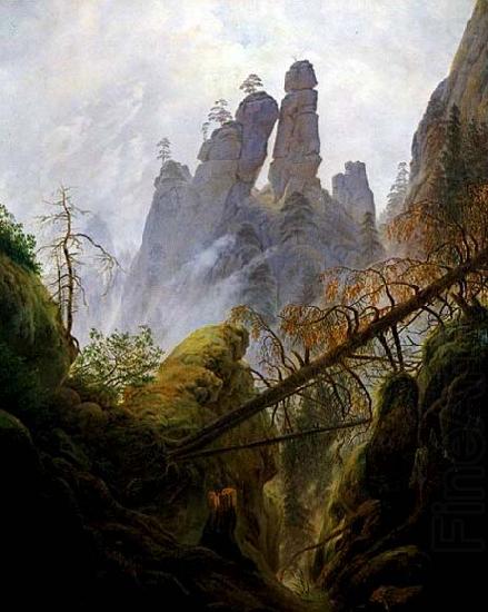 Rocky Ravine, Caspar David Friedrich